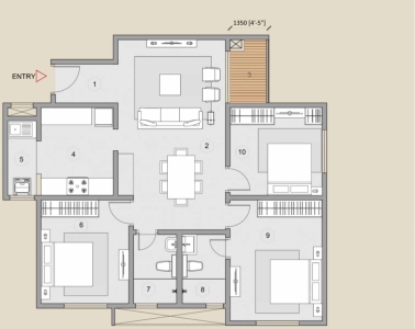 Purva Celestial Floor Plan - 8900 sq.ft. 