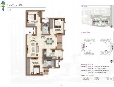 Prestige Finsbury Park Regent Floor Plan - 1277 sq.ft. 