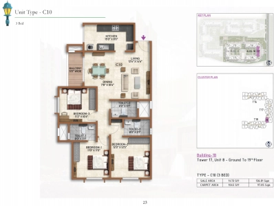 Prestige Finsbury Park Regent Floor Plan - 1473 sq.ft. 