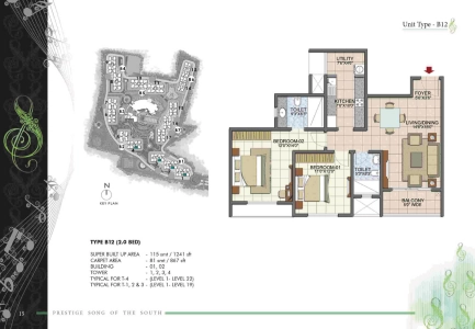 Prestige Song of The South Floor Plan Image
