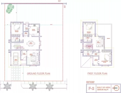Adarsh Palm Retreat Floor Plan - 2230 sq.ft. 