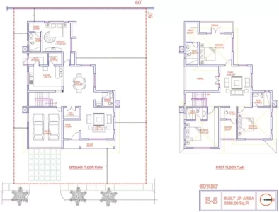 Adarsh Palm Retreat Floor Plan - 3385 sq.ft. 