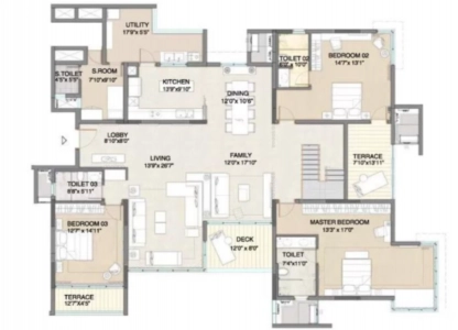 Embassy Pristine Floor Plan - 5384 sq.ft. 