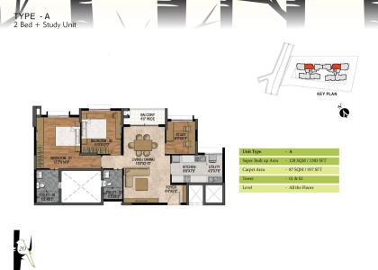 Prestige Woodland Park Floor Plan - 1383 sq.ft. 