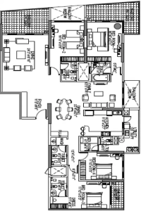 Godrej Platinum Floor Plan - 3851 sq.ft. 