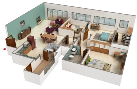 Karle Zenith Residences Floor Plan - 2360 sq.ft. 