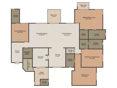 RMZ Latitude Floor Plan - 3895 sq.ft. 