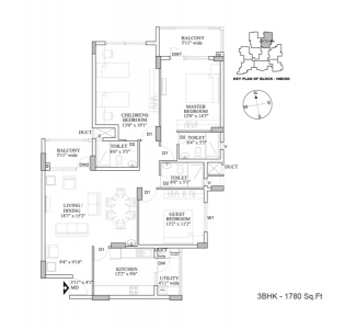 HM Indigo Floor Plan - 1780 sq.ft. 