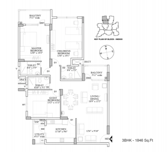 HM Indigo Floor Plan - 1846 sq.ft. 