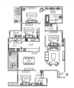 Assetz Soho & Sky Floor Plan - 2799 sq.ft. 