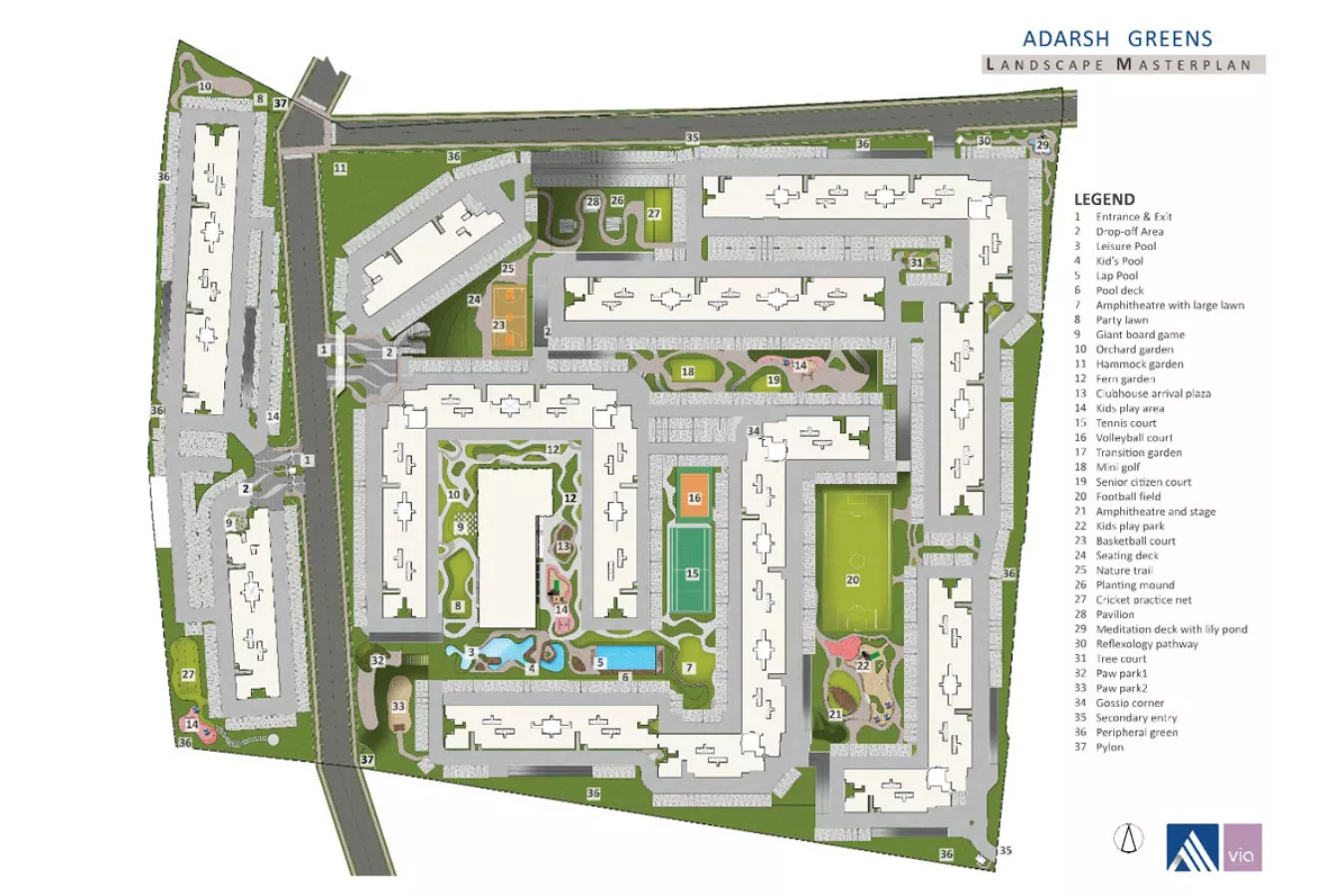 Adarsh Greens Phase 1 Master Plan