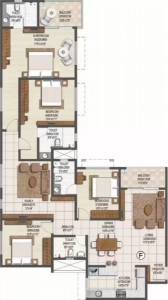 Brigade Buena Vista Floor Plan - 1651 sq.ft. 