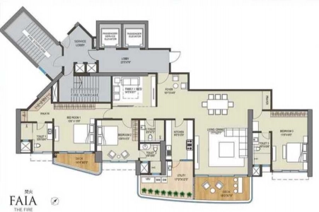 Phoenix Kessaku Floor Plan - 3715 sq.ft. 