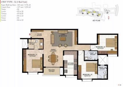 Prestige Westwoods Floor Plan - 1776 sq.ft. 
