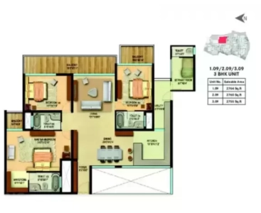 Century Renata Floor Plan - 2764 sq.ft. 