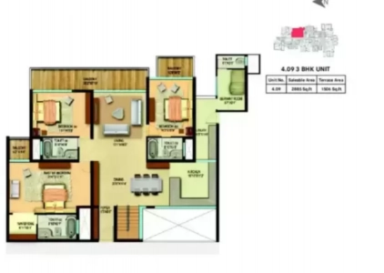 Century Renata Floor Plan - 2885 sq.ft. 
