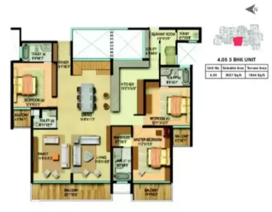 Century Renata Floor Plan - 3027 sq.ft. 