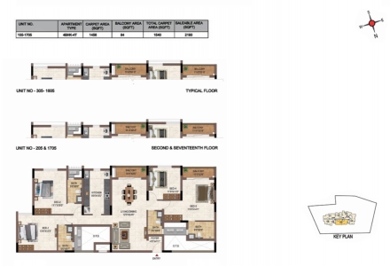 Casagrand Galileo Floor Plan - 2193 sq.ft. 