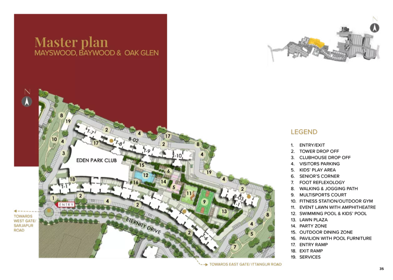 Prestige Eden Park The Prestige City Master Plan
