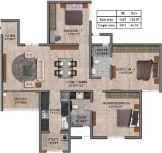 Prestige Jindal City Floor Plan Image