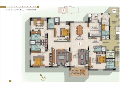 Prestige Edwardian Floor Plan - 4750 sq.ft. 