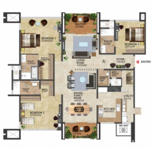 Prestige Kenilworth Floor Plan - 3489 sq.ft. 