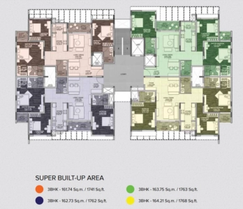 Brigade Woods Floor Plan - 1762 sq.ft. 