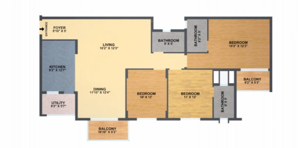 Sumadhura Shikharam Floor Plan - 1740 sq.ft. 