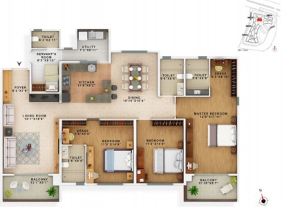 Vaswani Exquisite Floor Plan - 2265 sq.ft. 