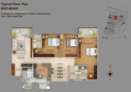 Vaswani Exquisite Floor Plan - 2290 sq.ft. 