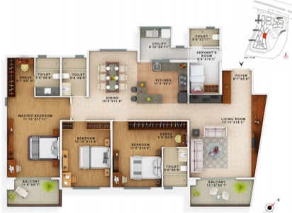Vaswani Exquisite Floor Plan - 2315 sq.ft. 