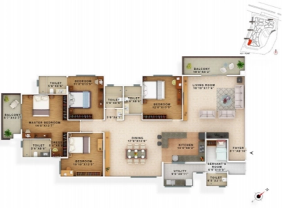 Vaswani Exquisite Floor Plan - 2860 sq.ft. 