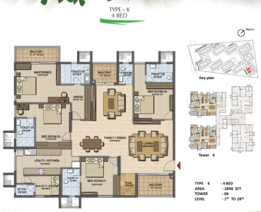 Prestige High Fields 2 Floor Plan - 2848 sq.ft. 