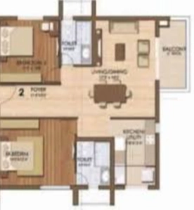 Prestige Ivy Leagu Floor Plan - 1336 sq.ft. 