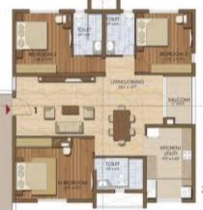 Prestige Ivy Leagu Floor Plan - 3147 sq.ft. 