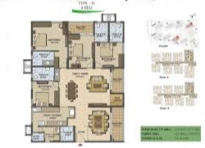 Prestige orchards Floor Plan - 3625 sq.ft. 