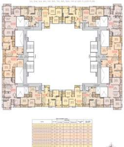 Tirupati Regalia Floor Plan - 761 sq.ft. 
