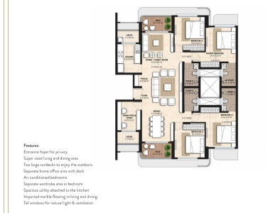 Lodha Panache Floor Plan - 1679 sq.ft. 