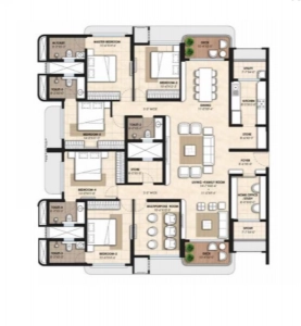 Lodha Panache Floor Plan - 2260 sq.ft. 