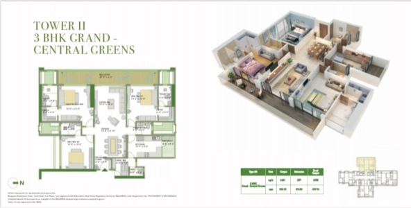 Bluegrasses Residences Floor Plan - 1698 sq.ft. 