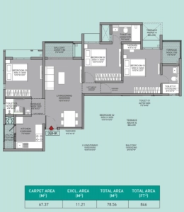 Godrej Sky Greens Phase 1 Floor Plan Image