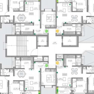 VJ Yashwin Enchante Floor Plan - 683 sq.ft. 