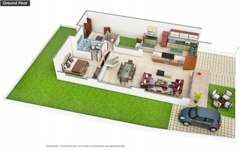 Velvet Villas Floor Plan - 2090 sq.ft. 
