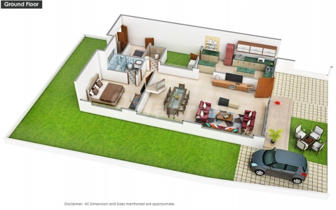 Velvet Villas Floor Plan - 6500 sq.ft. 