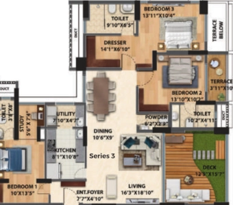 Vertillas Floor Plan - 1554 sq.ft. 