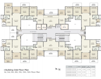Three Jewels Floor Plan - 778 sq.ft. 