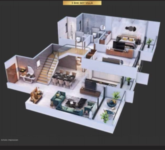 Mantra Mirari Floor Plan - 1156 sq.ft. 